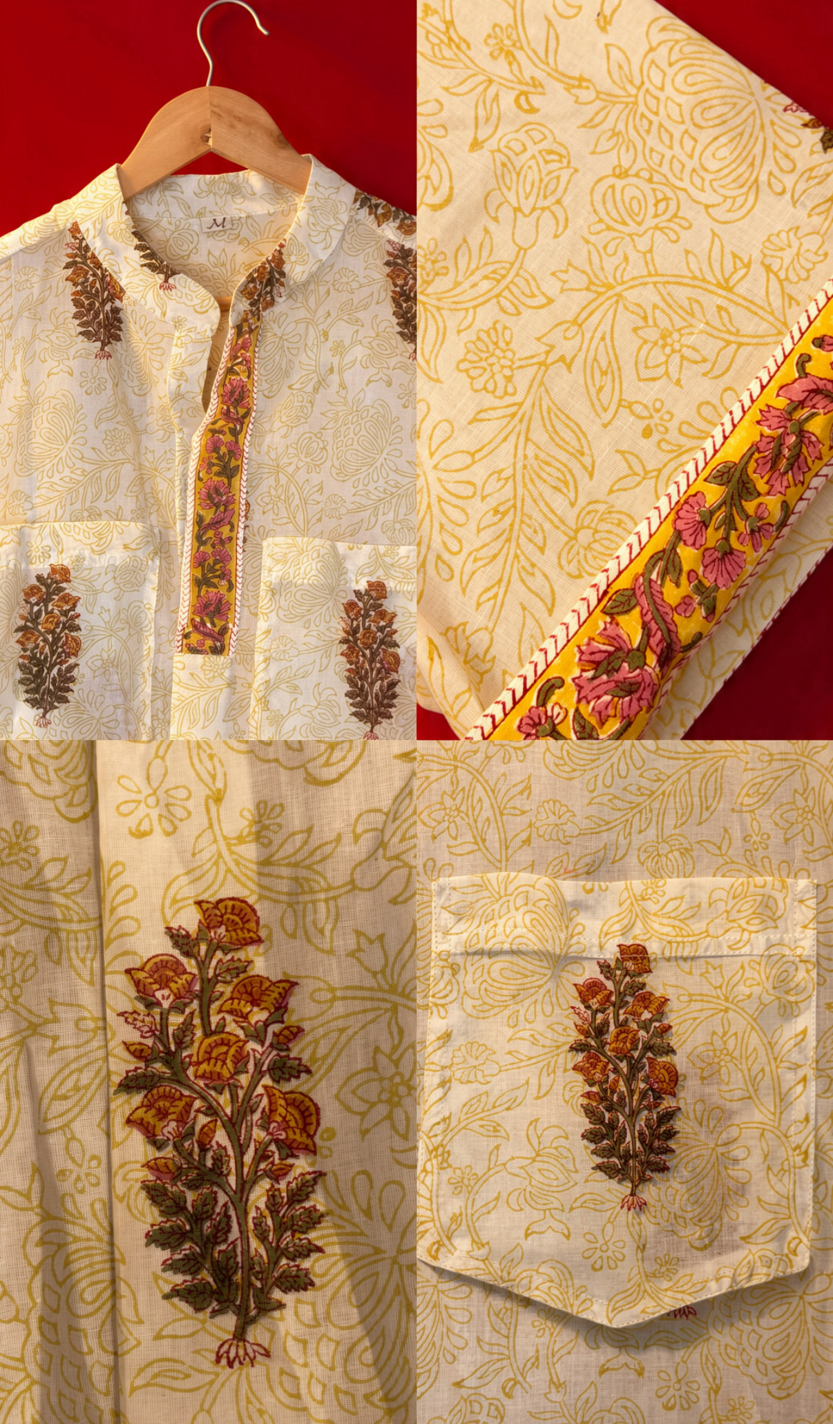 Sanganeri Shurta · Limonana — print detail